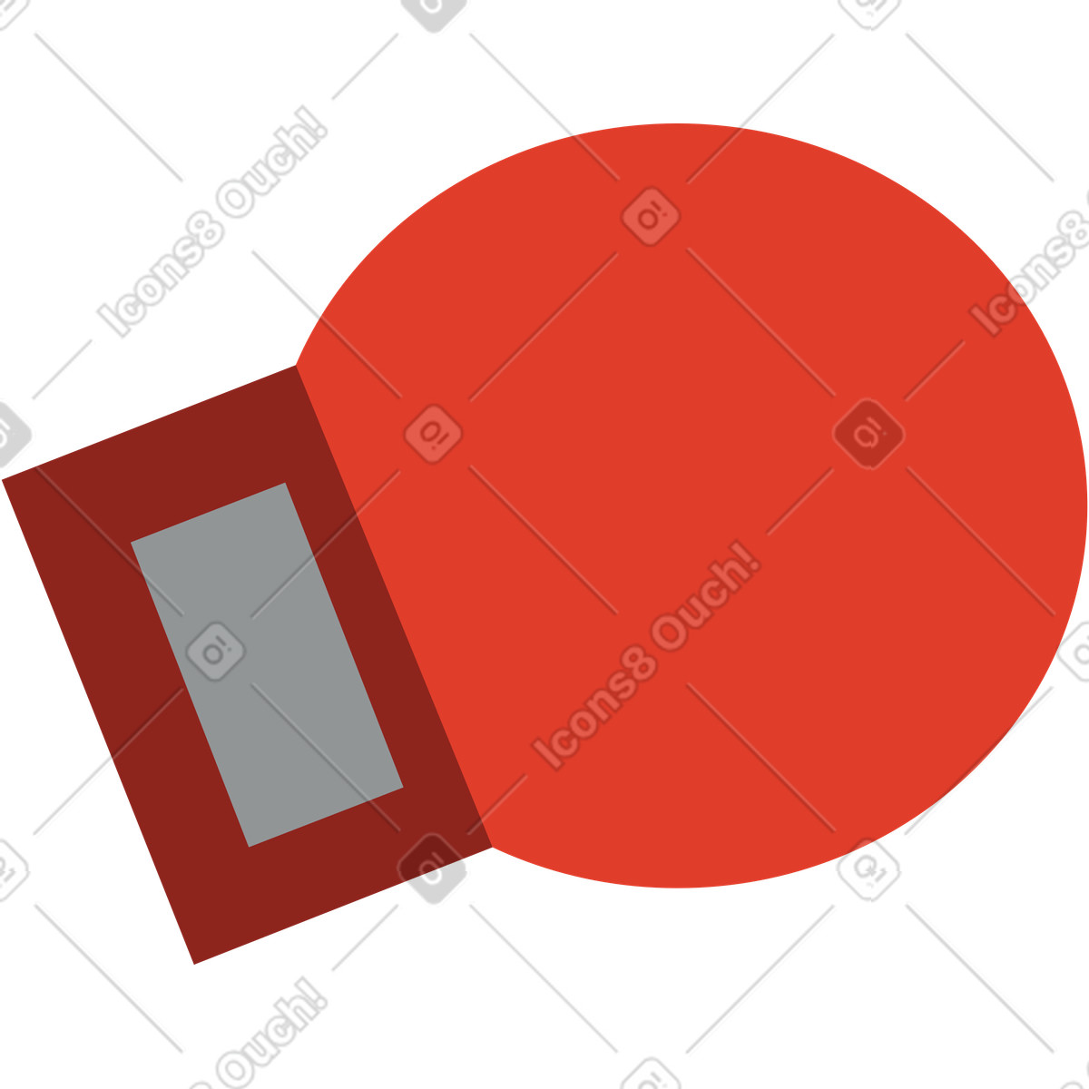 Illustration Gant de boxe dans le style Burgundy à télécharger aux formats PNG, SVG