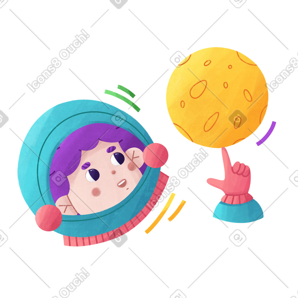 下载 Bonbon 风格的 一切皆有可能 插画，支持 PNG、SVG 格式