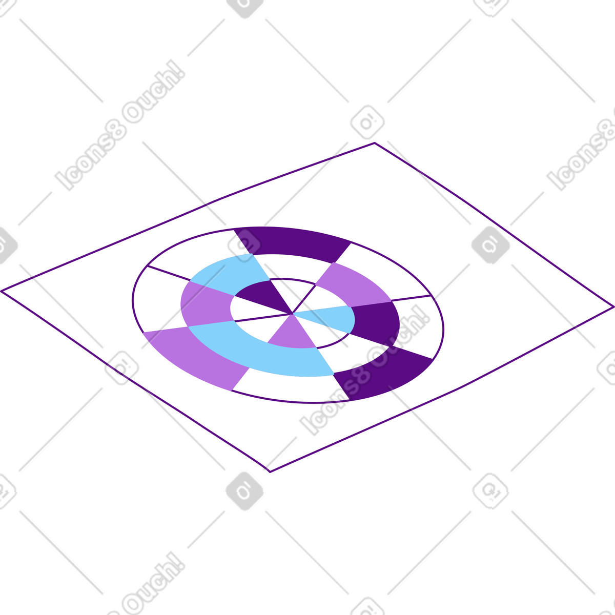 Foglio della ruota dei colori illustrazione in stile Storyline scarica in PNG, SVG