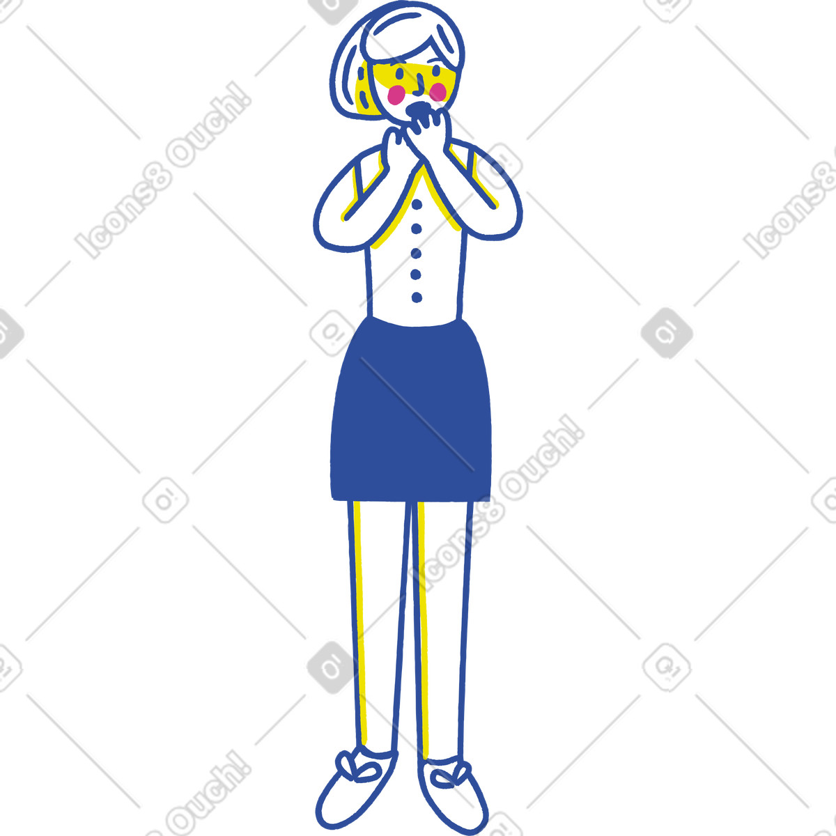 Ilustración Mujer en estilo Lime a descargar en PNG y SVG