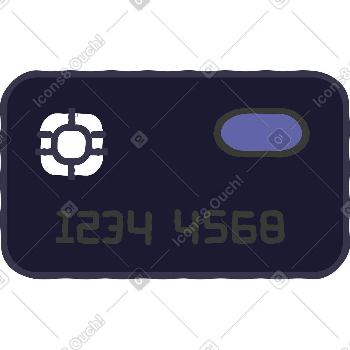 Иллюстрация Открытка в стиле Stripy — скачать в форматах PNG, SVG