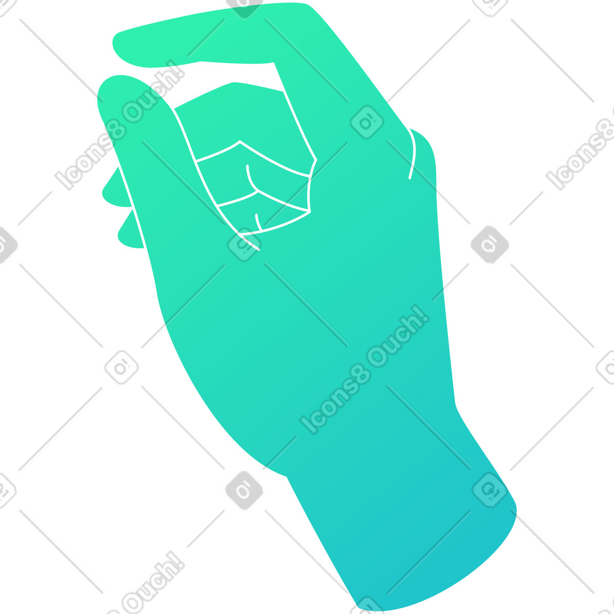 Illustration Main dans le style Lucent à télécharger aux formats PNG, SVG