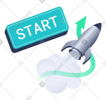 Quick Start Launch, Instant setup, Business Growth Rocket PNG, SVG
