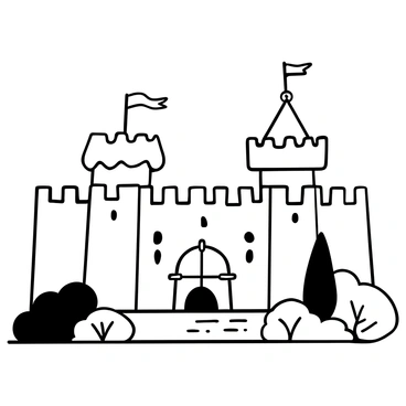 A medieval fortress standing strong, representing steadfast values
