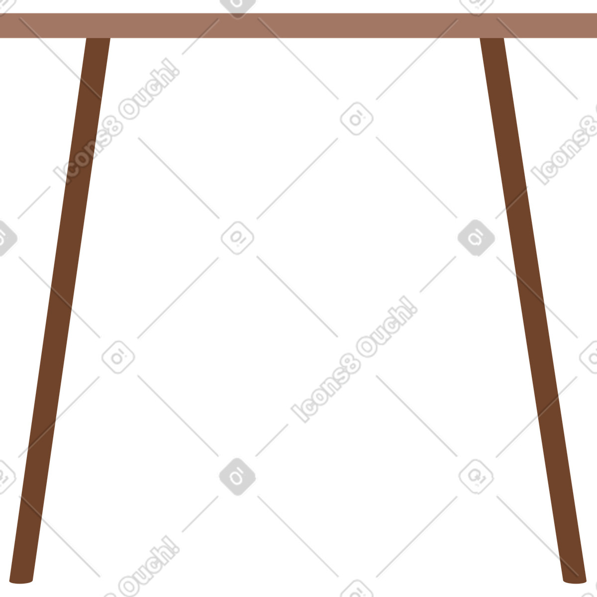 Illustration Table à deux pieds dans le style Lagom télécharger aux formats PNG, SVG