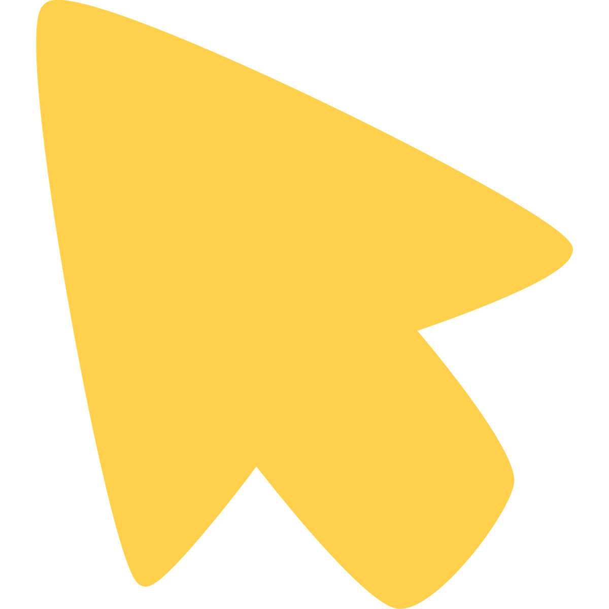 Bouncy 스타일의 Yellow arrow 일러스트레이션 PNG, SVG 다운로드