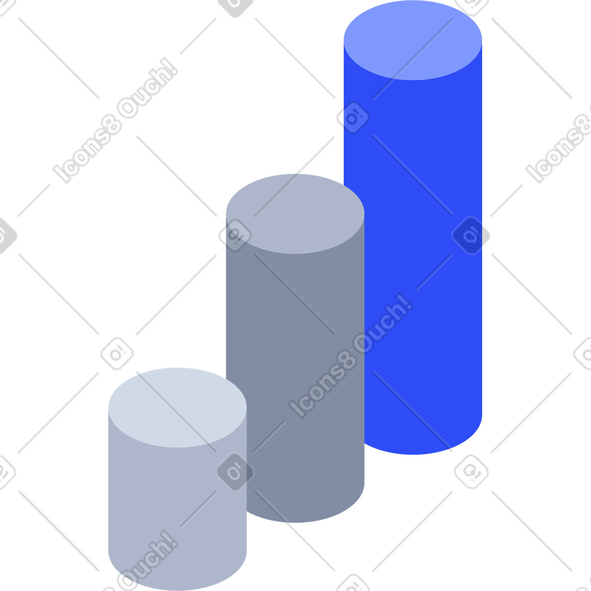 Round bars in row illustration System style download PNG, SVG