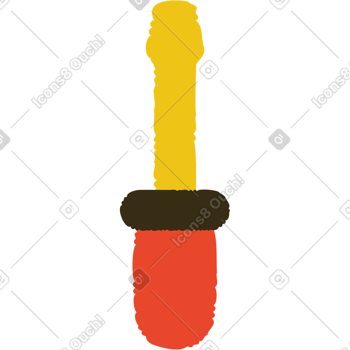 Screwdriver illustration in PNG, SVG