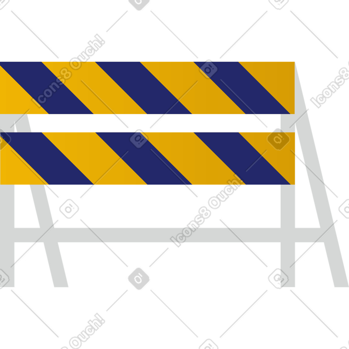 Ilustración Barricada en estilo Clip a descargar en PNG y SVG