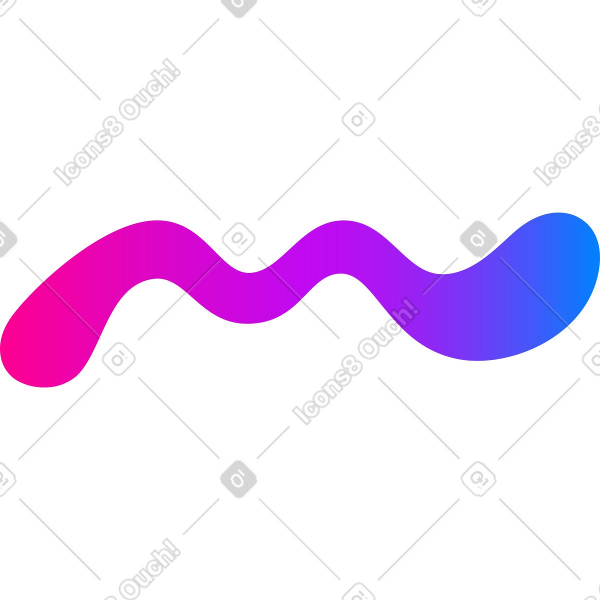 Vibrant 스타일의 파도 일러스트레이션 PNG, SVG 다운로드