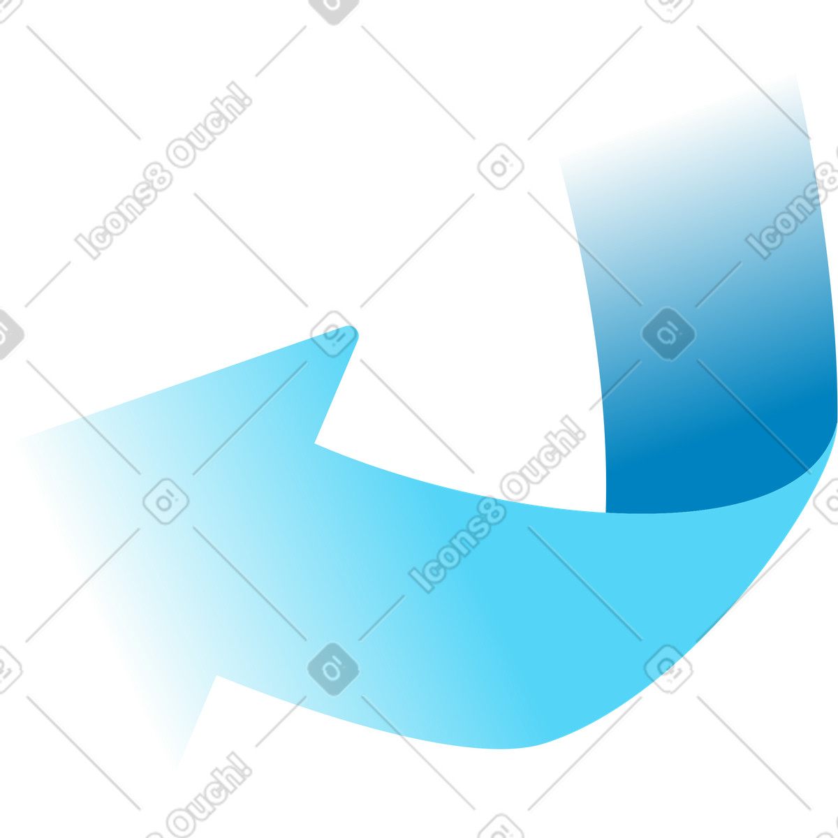 Arrow illustration in Icy style download in PNG, SVG