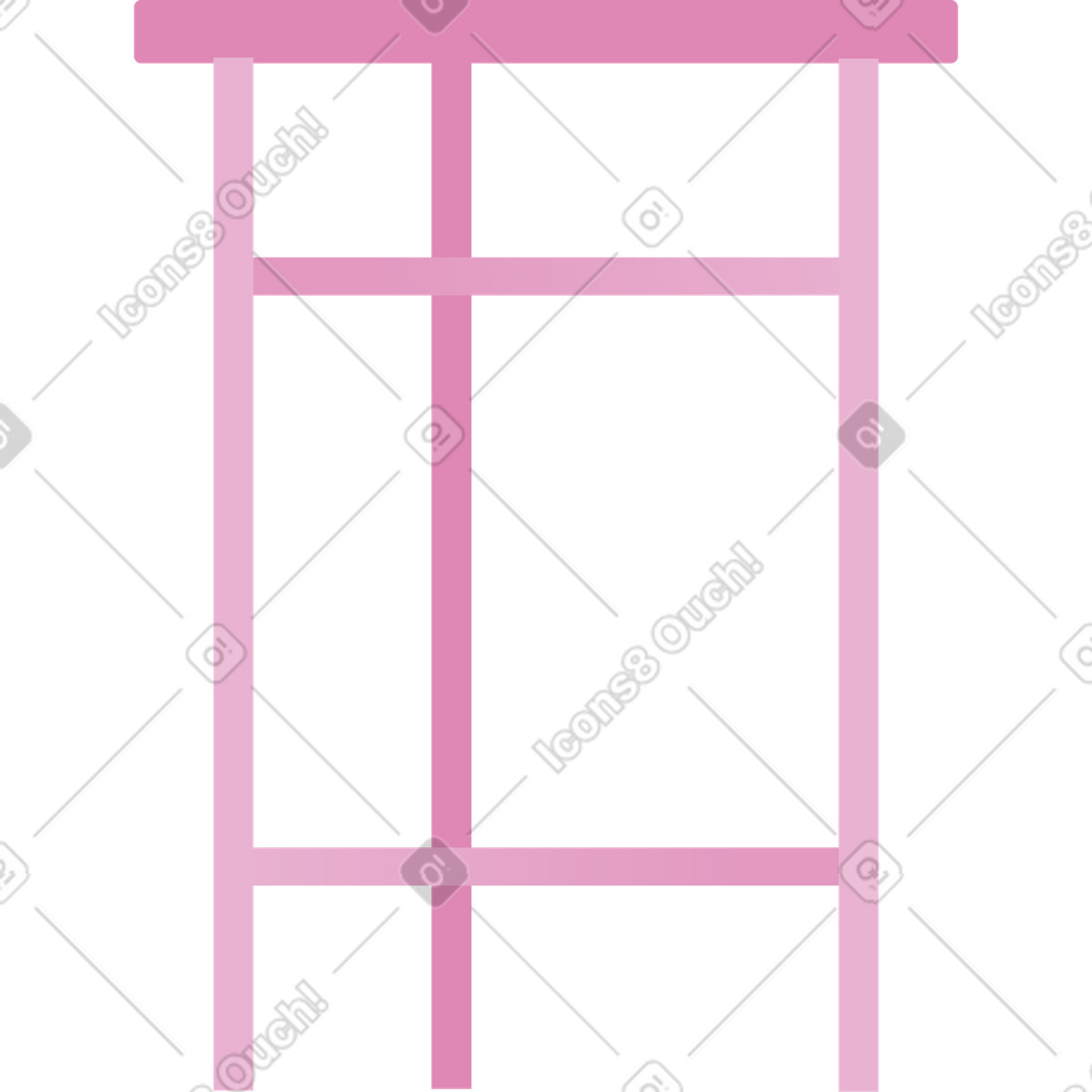 Ilustración Silla de bar en estilo Coworking a descargar en PNG y SVG