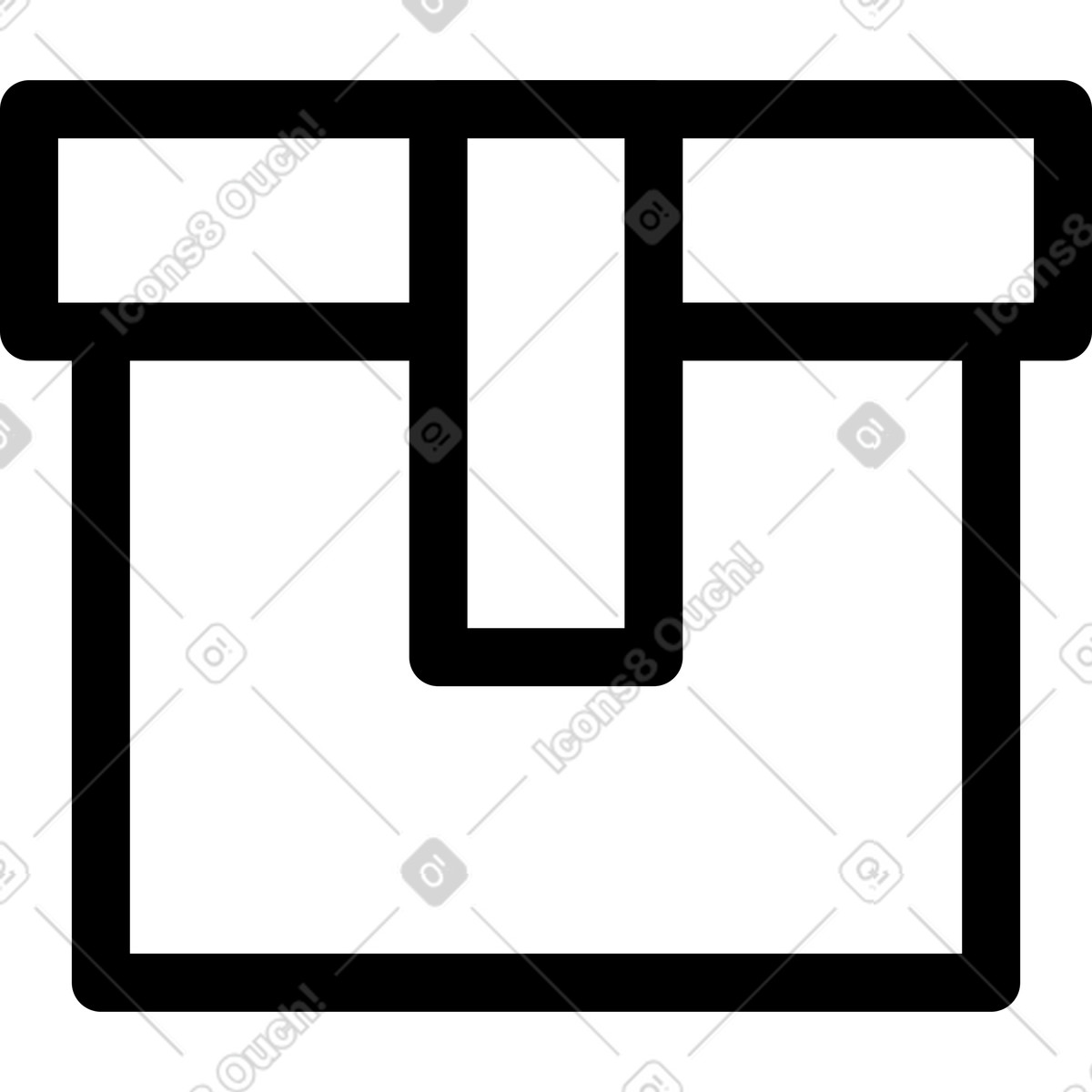 Illustration Paquet de boîte dans le style Transistor à télécharger aux formats PNG, SVG