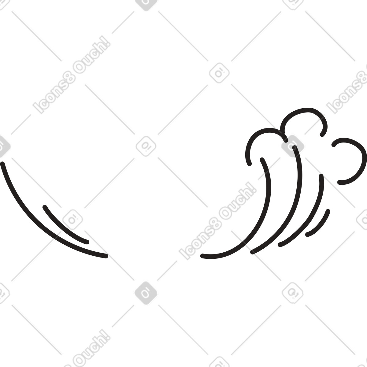 Linee d'onda illustrazione in stile Little scarica in PNG, SVG