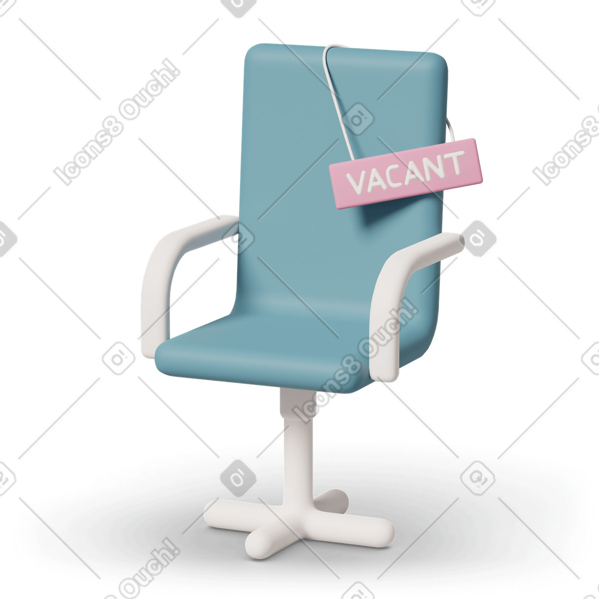 Illustration Chaise de location dans le style 3D Casual life à télécharger aux formats PNG, SVG