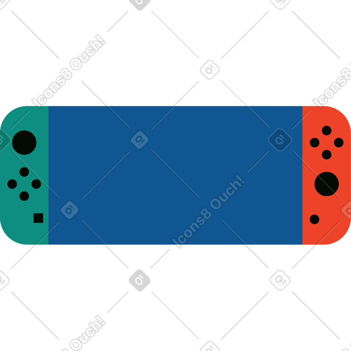 Video game console illustration in Polar style download in PNG, SVG