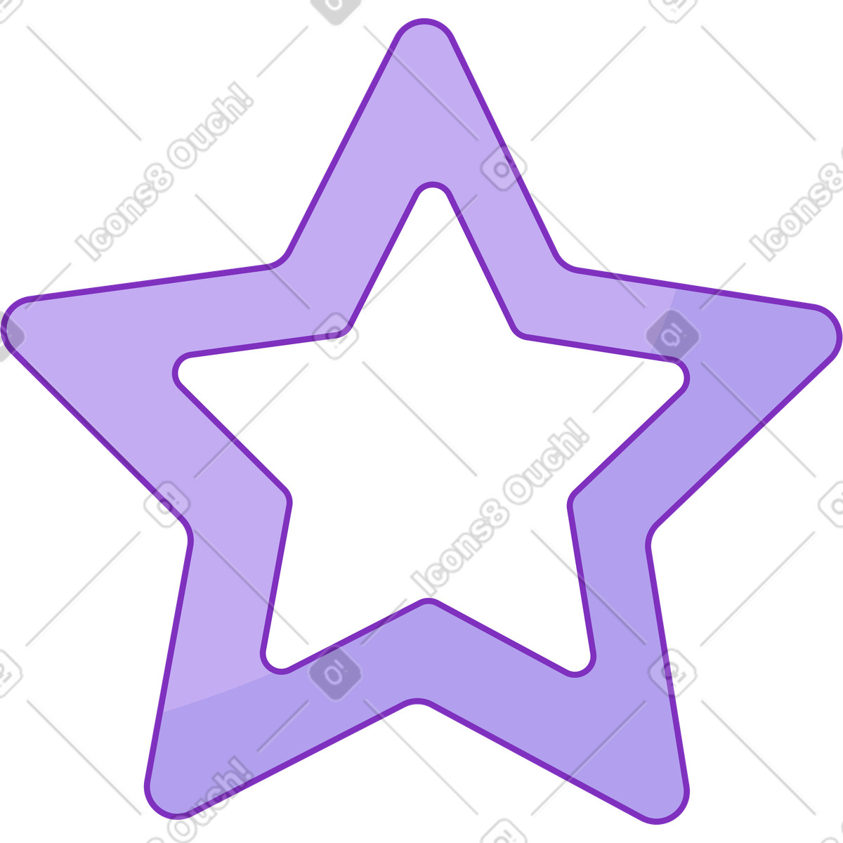 Pan di zenzero a stella illustrazione in stile Elastic scarica in PNG, SVG