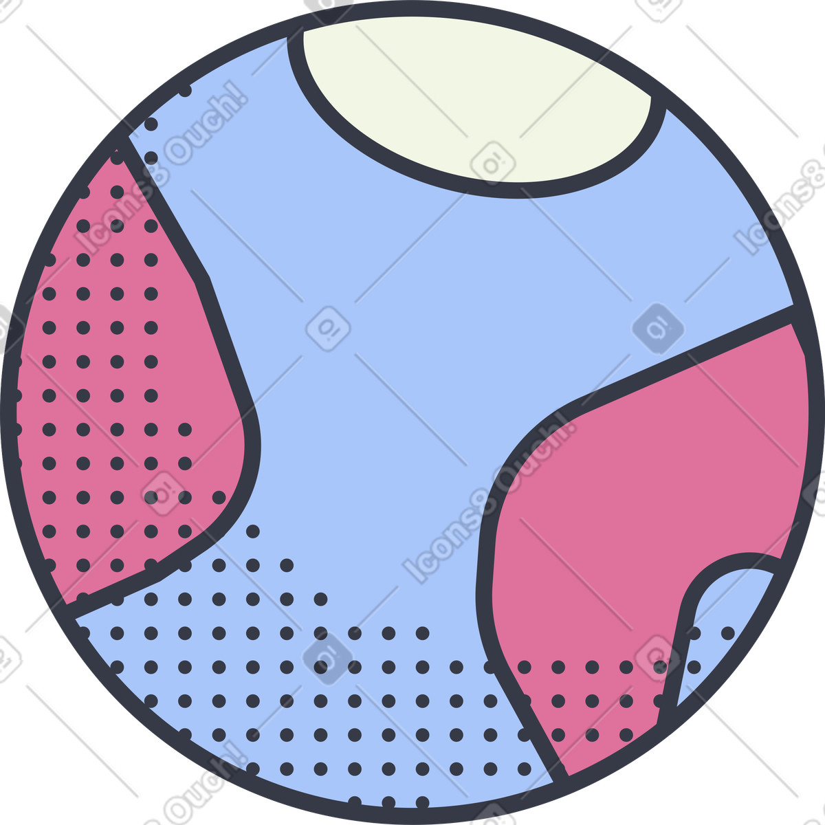 Globe illustration showcasing vibrant clipart in high-quality graphics and vectors
