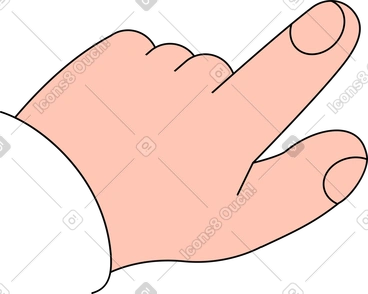 가리키는 손짓 PNG, SVG