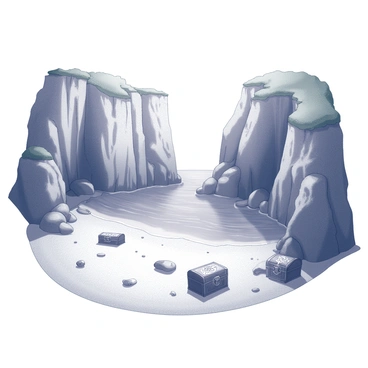 A serene hidden cove with crystal-clear waters and secret treasures buried in the sand.