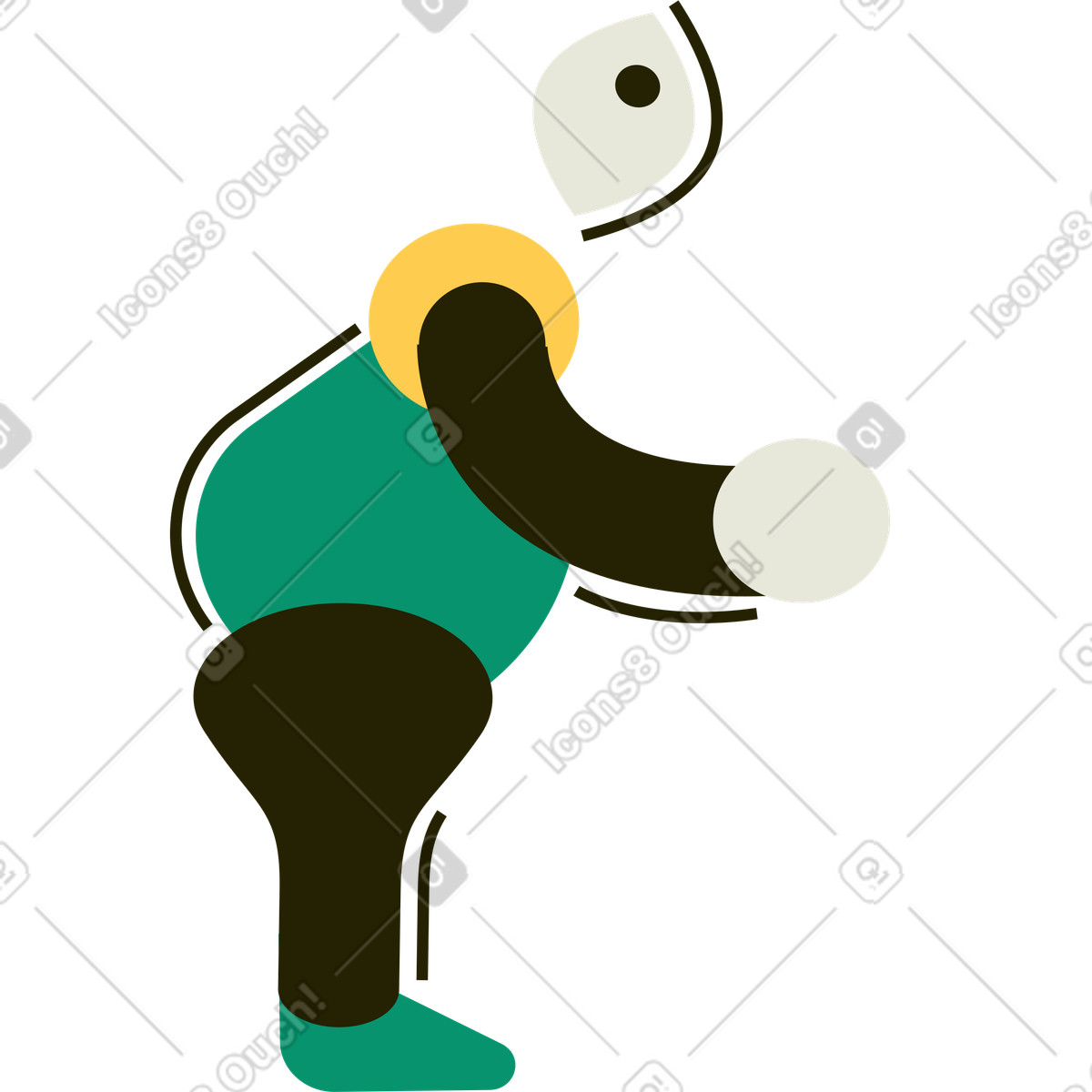 下载 Spot 风格的 男子 插画，支持 PNG、SVG 格式
