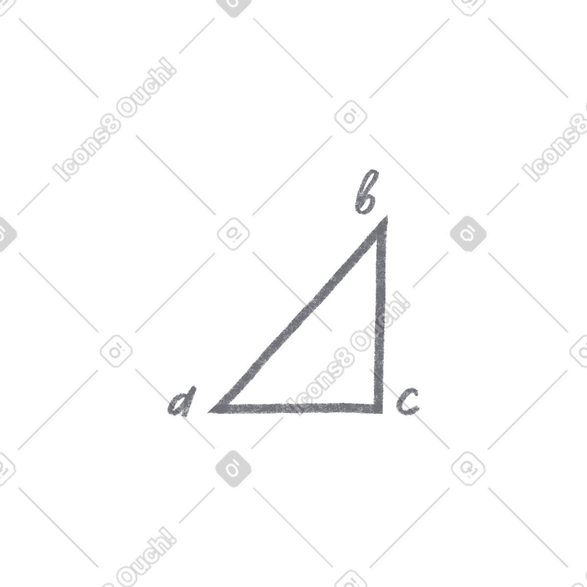 Tutti 스타일의 Triangle with mathematical symbols 일러스트레이션 PNG, SVG 다운로드