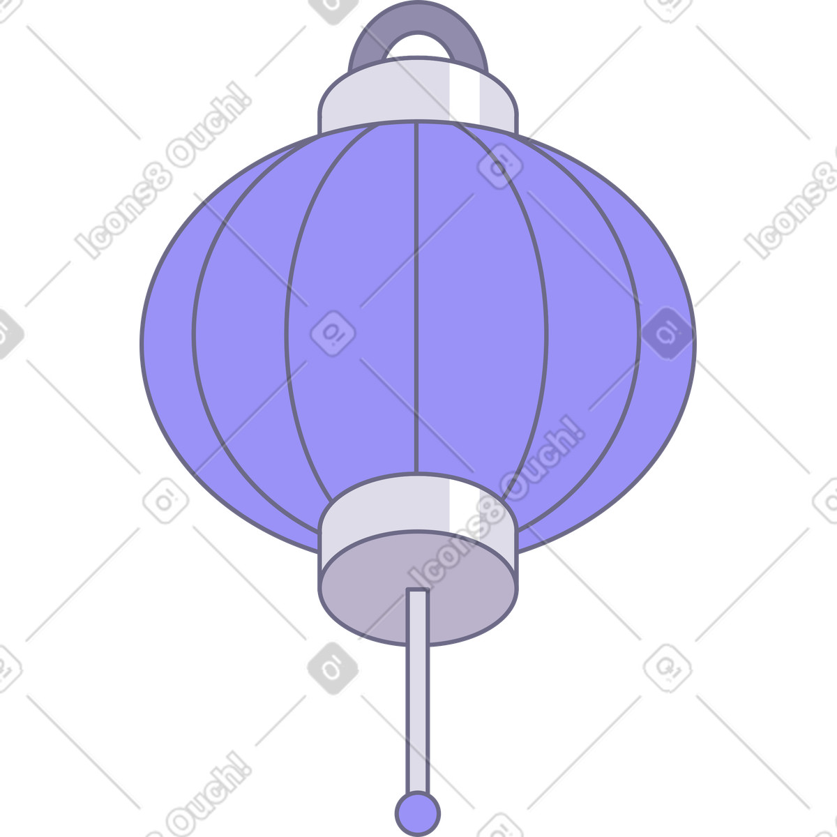 Modul スタイルの Violet chinese lantern のイラストをPNG、SVG形式でダウンロード