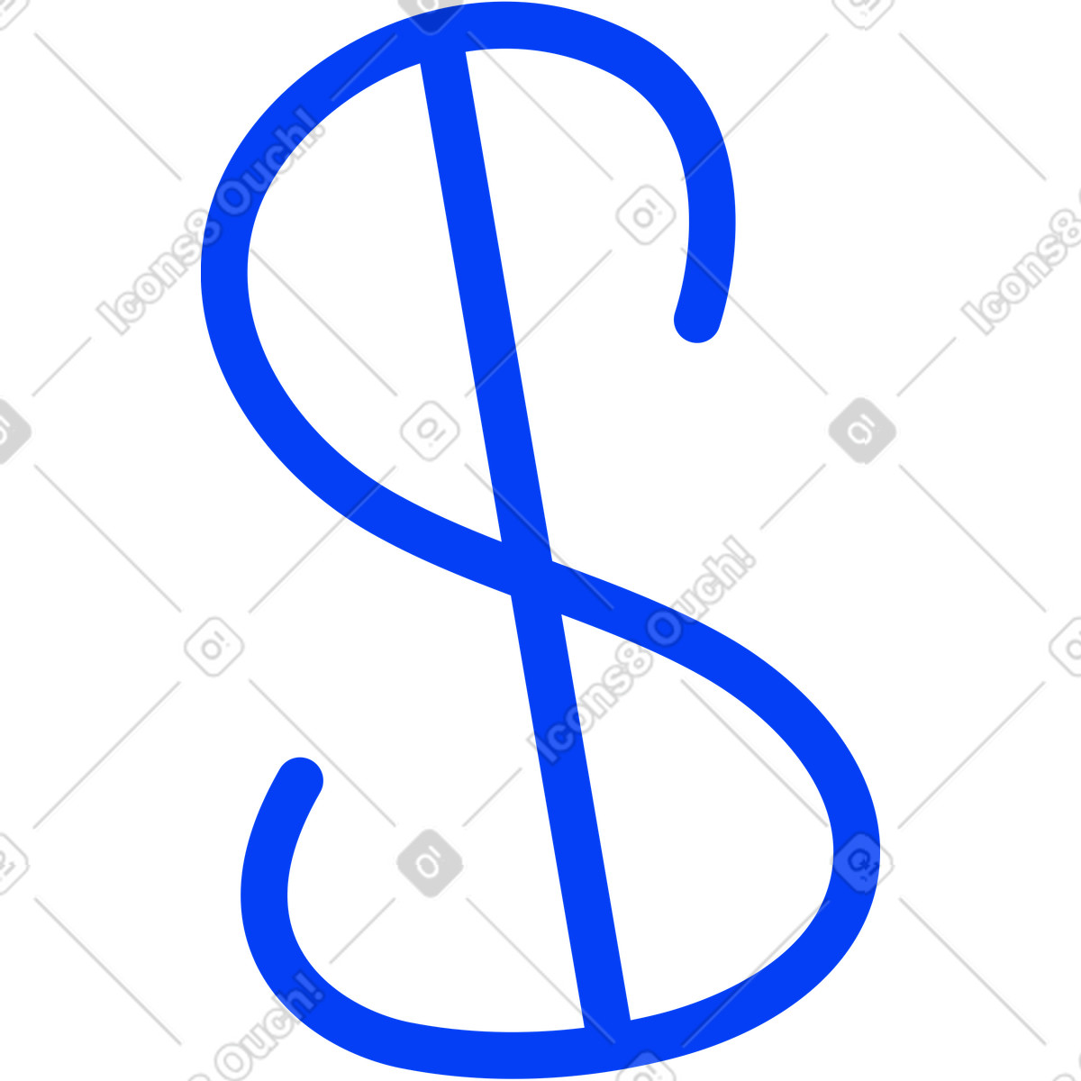 Simbolo del dollaro illustrazione in stile Buddy scarica in PNG, SVG