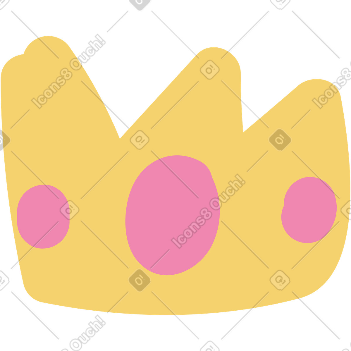 下载 Pluto 风格的 王冠 插画，支持 PNG、SVG 格式