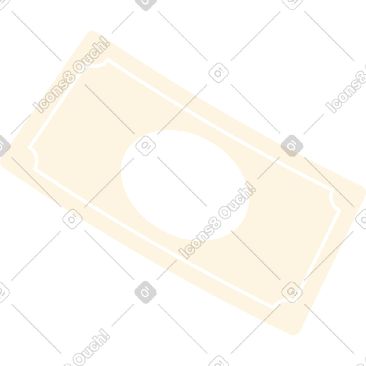 Simplistic スタイルの 紙幣 のイラストをPNG、SVG形式でダウンロード