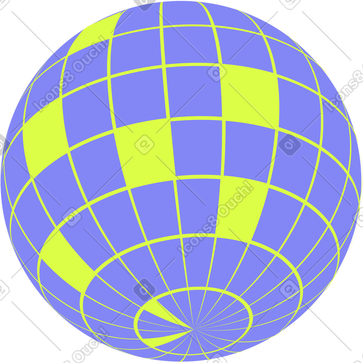 Ilustración Bola de discoteca espejo en estilo Glow a descargar en PNG y SVG