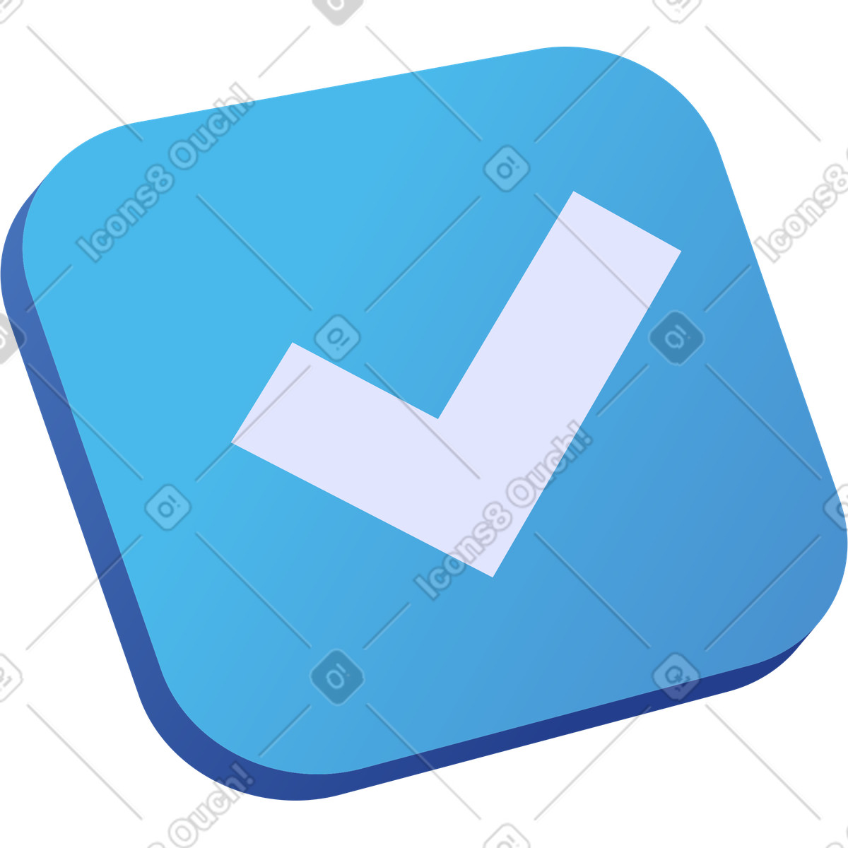 Confirm button illustration in Quantum style download in PNG, SVG
