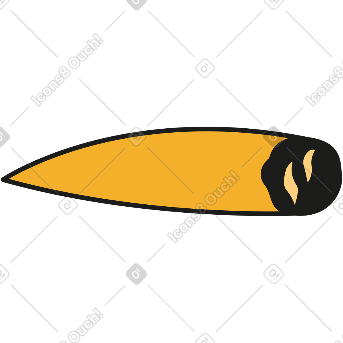 Rubber スタイルの Cigar のアニメーションイラストをGIF、Lottie (JSON)、AEでダウンロード