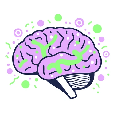 An artistic representation of neural plasticity, with morphing and changing brain pathways