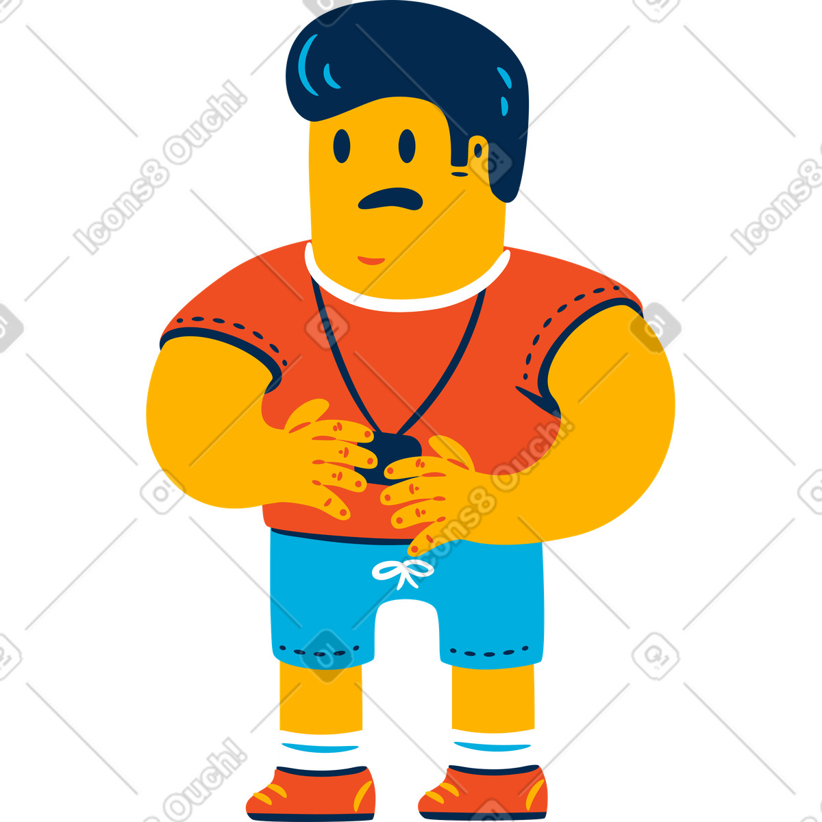 Illustration Entraîneur dans le style Flame à télécharger aux formats PNG, SVG
