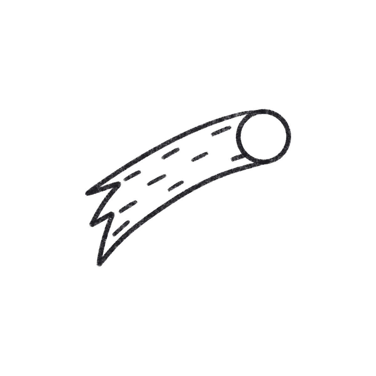 Bonbon Line スタイルの Comet のイラストをPNG、SVG形式でダウンロード