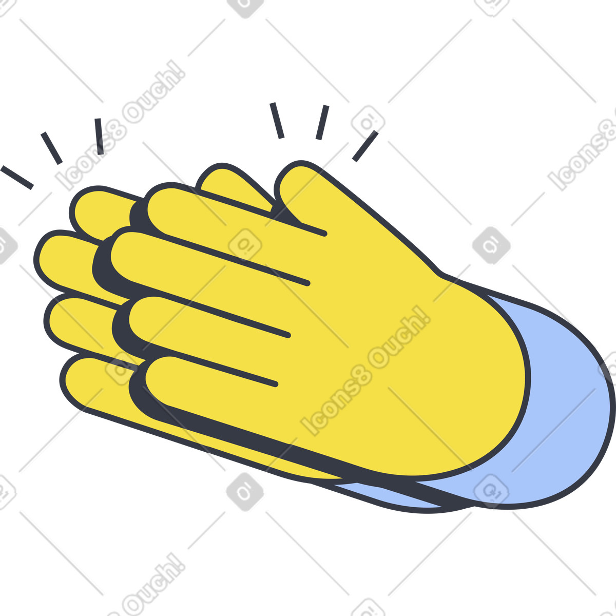 Illustration Applaudir dans le style Abstract à télécharger aux formats PNG, SVG