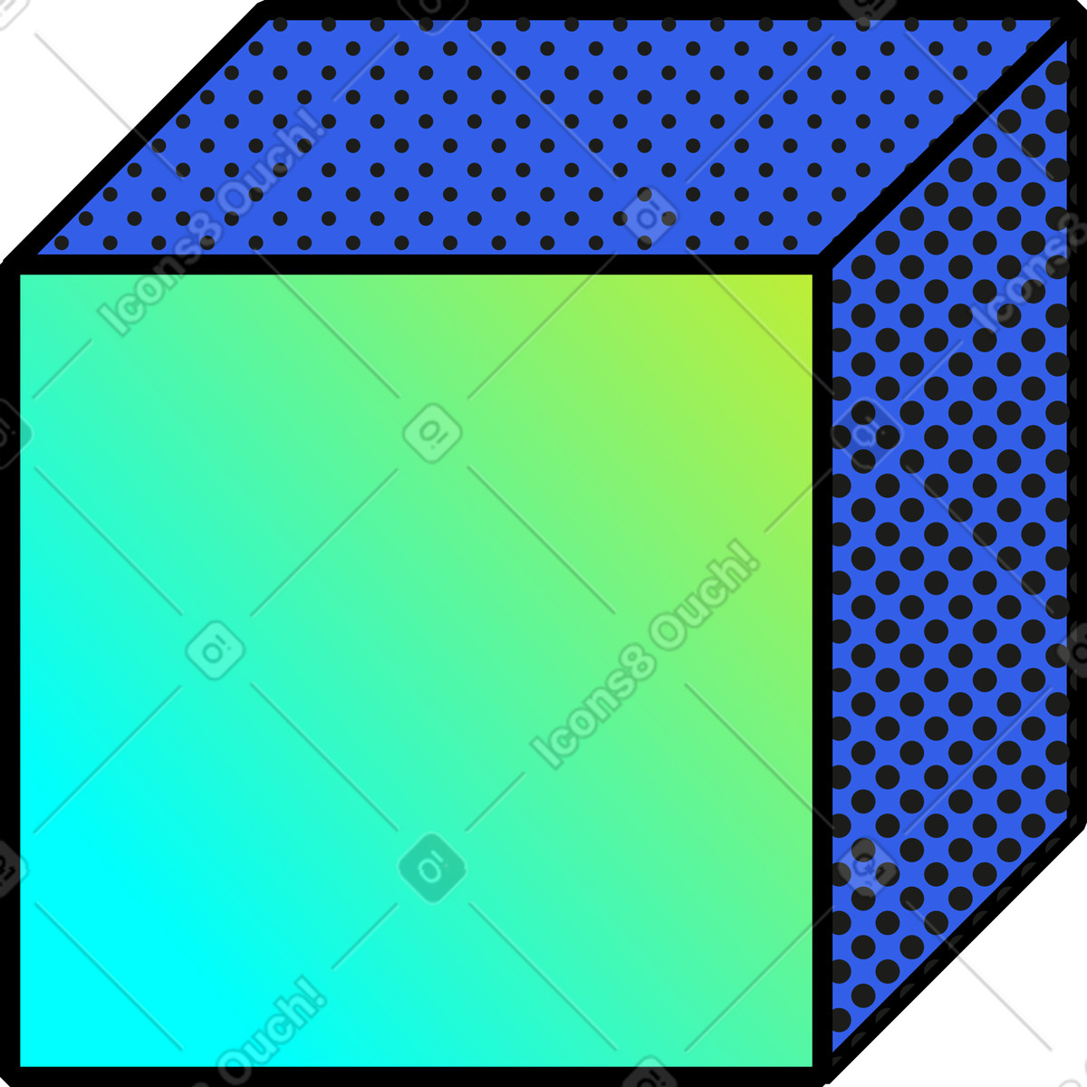 Bloccare illustrazione in stile Memphis scarica in PNG, SVG