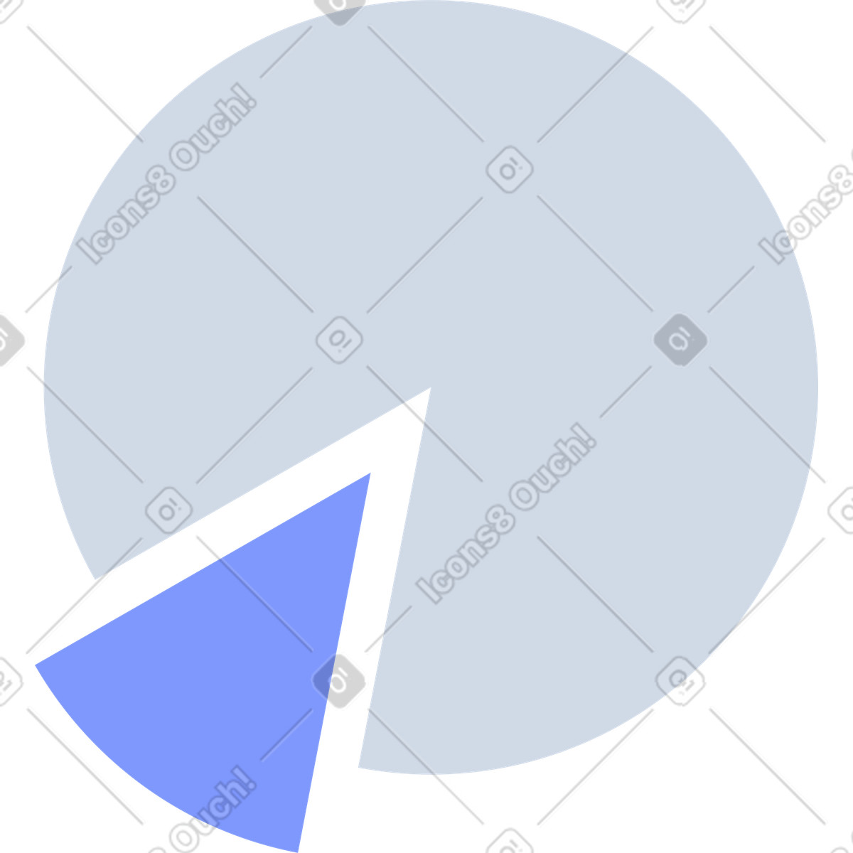 Ilustración Gráfico circular en estilo System a descargar en PNG y SVG