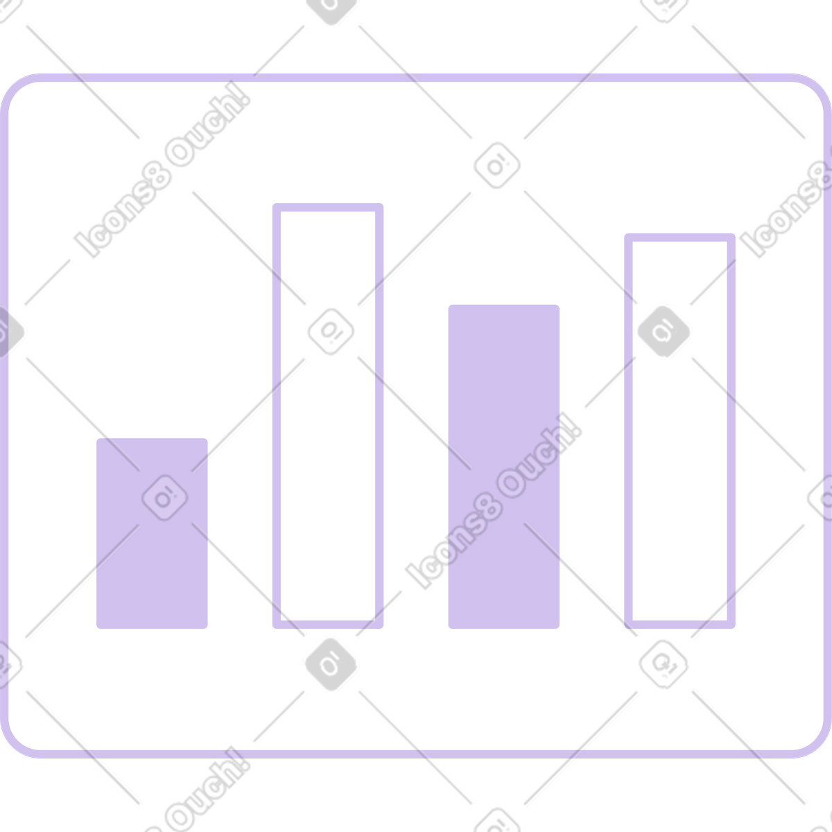 Ilustração de Janela pop-up do gráfico em no estilo Folks para baixar em PNG, SVG