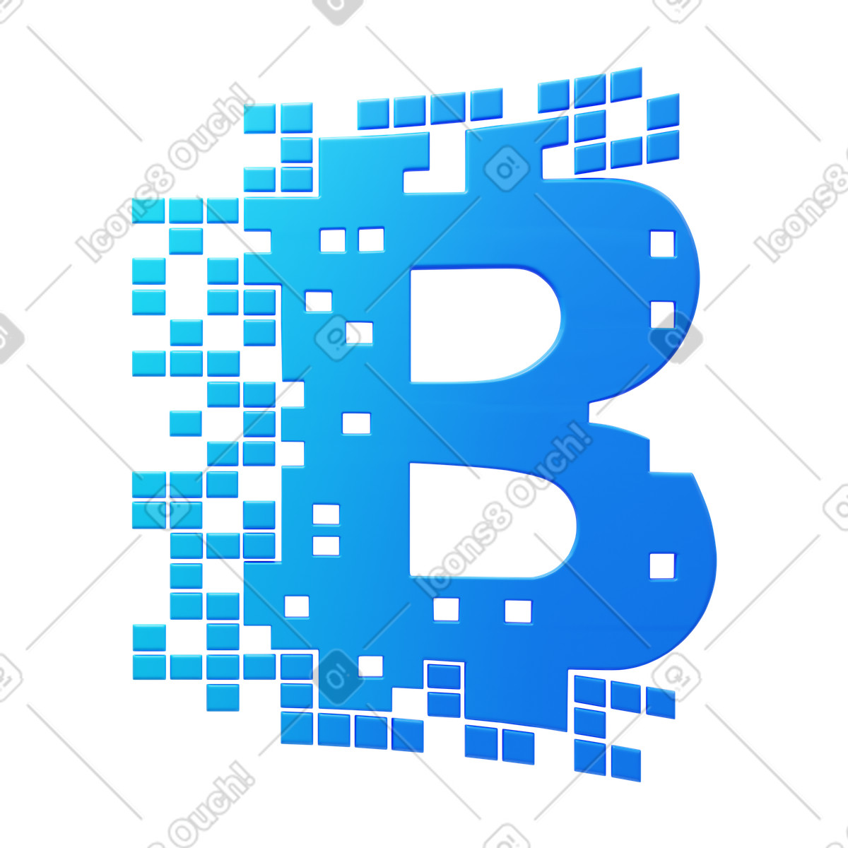 Blockchain illustration in PNG, SVG