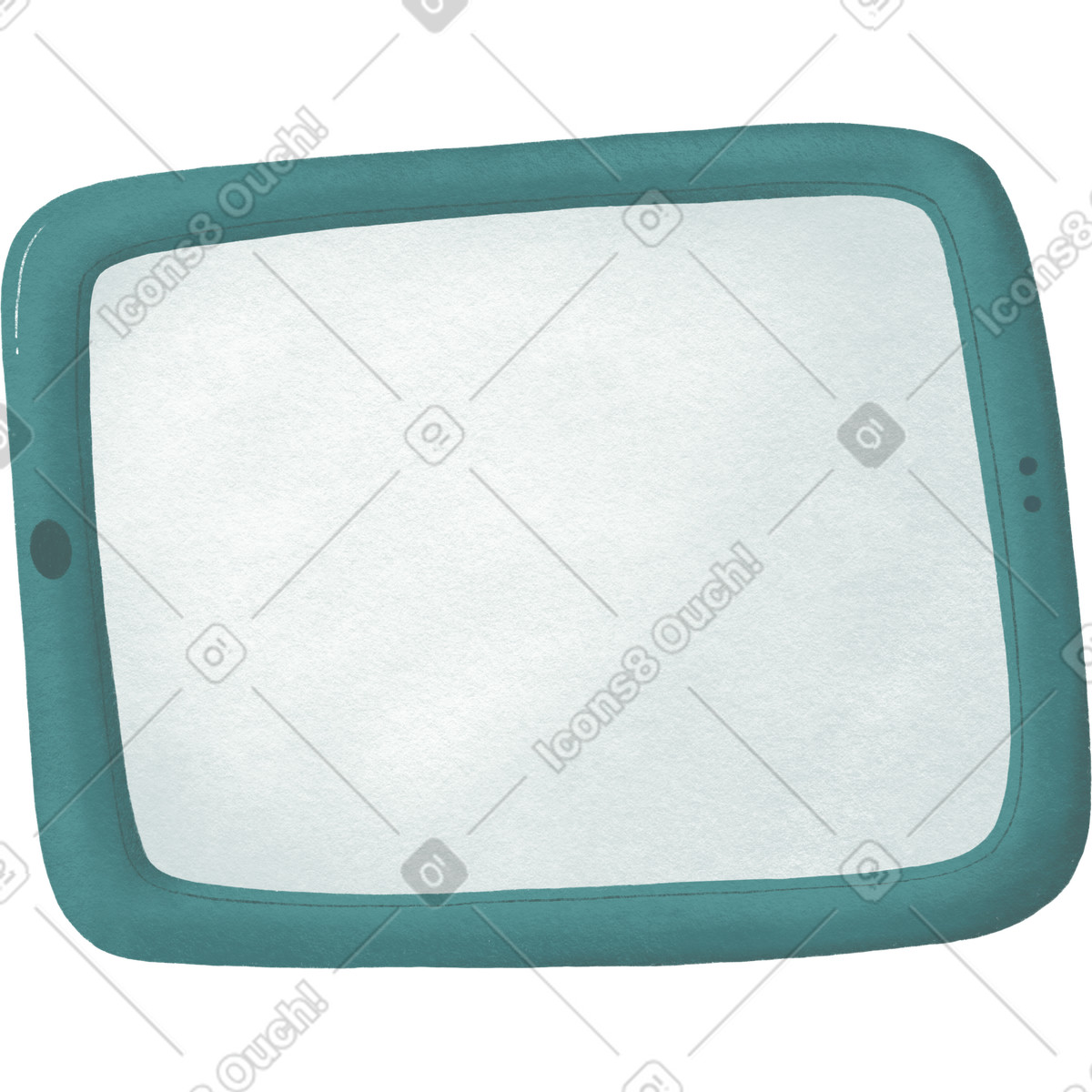Ilustración Blue ipad en estilo Woolly a descargar en PNG y SVG
