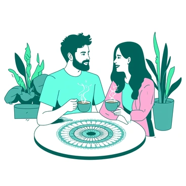 Couple mandala art