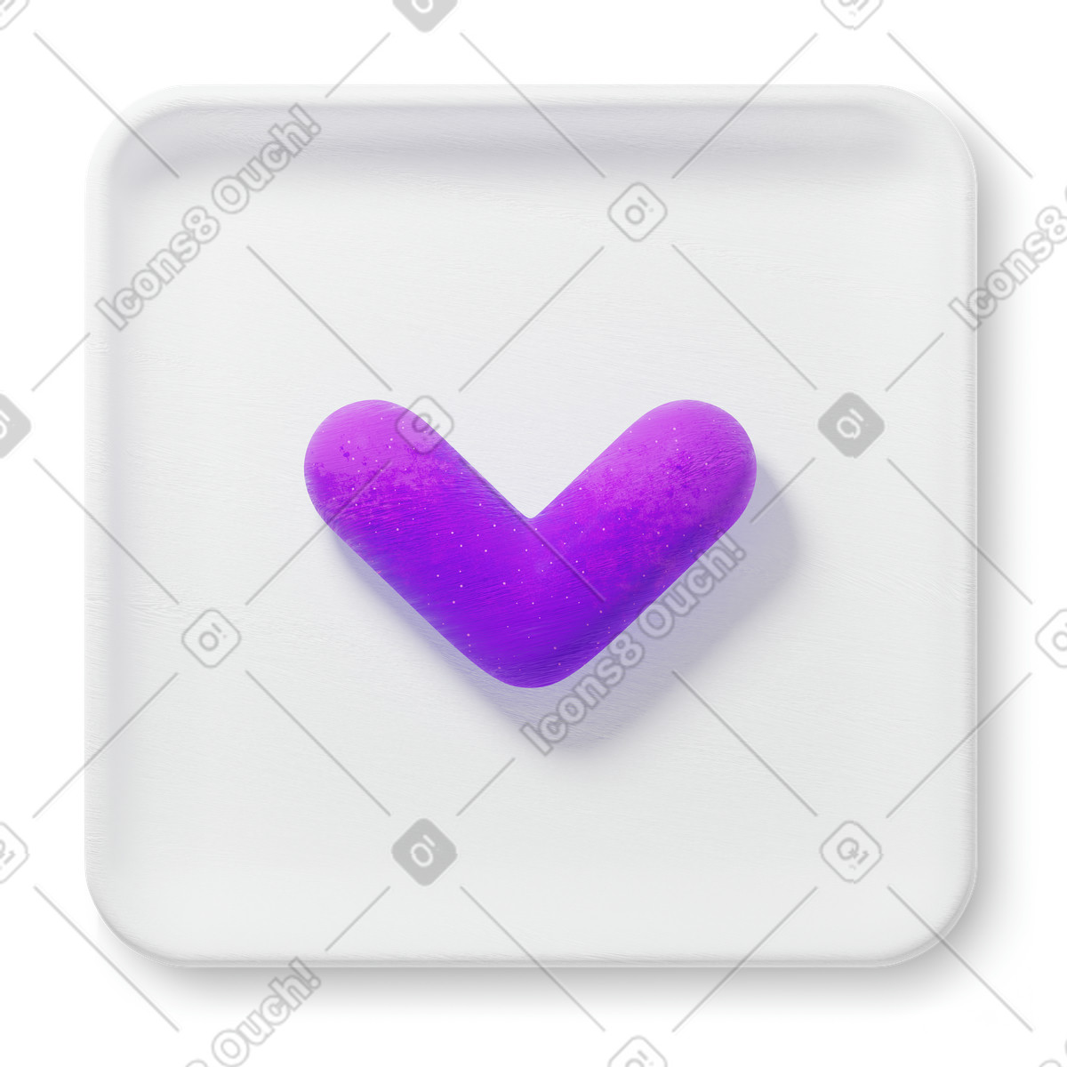 Chevron down illustrazione in stile 3D Microsoft Fluent illustration scarica in PNG, SVG