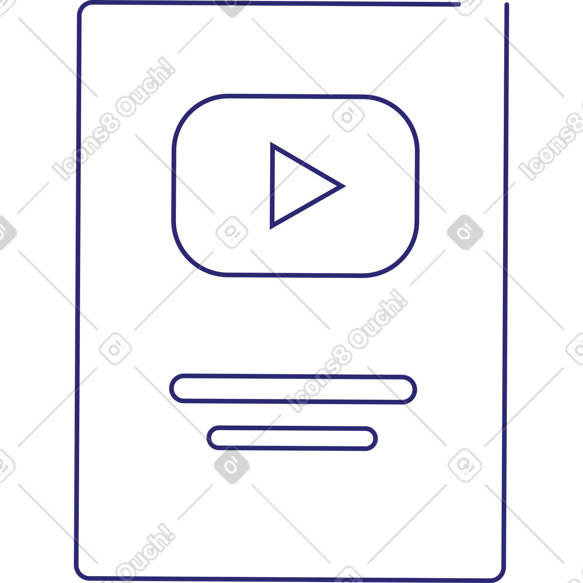 Premio per il pulsante youtube illustrazione in stile Cut scarica in PNG, SVG