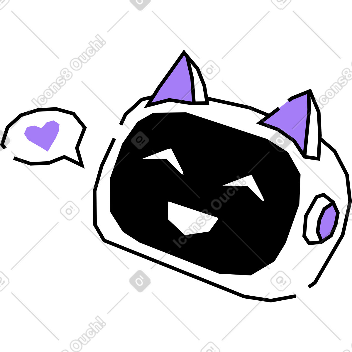 Chatbot illustrazione in stile Amethyst scarica in PNG, SVG