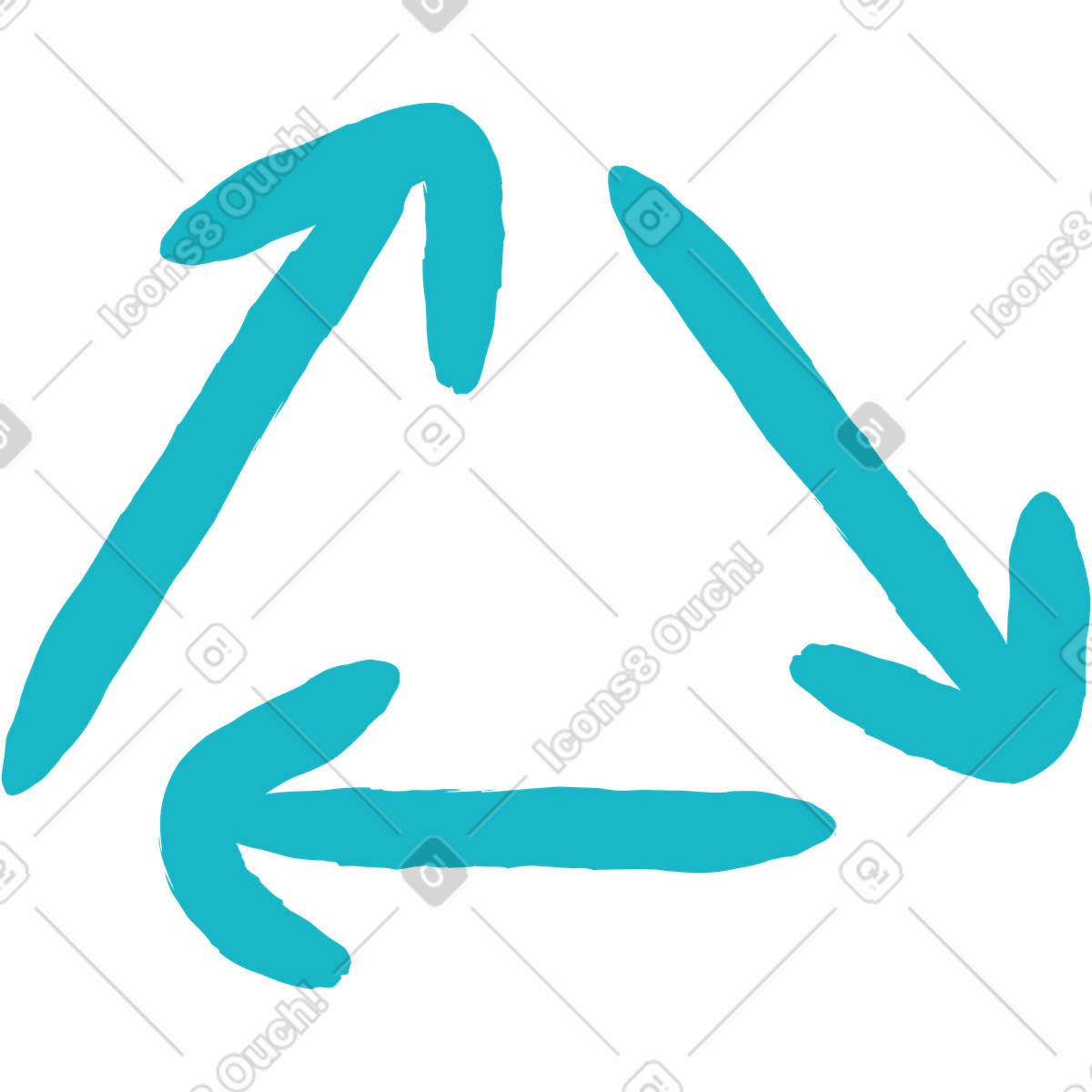下载 Lime 风格的 Circular arrows 插画，支持 PNG、SVG 格式