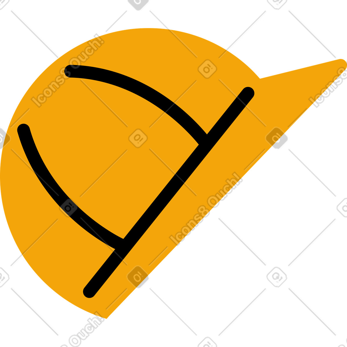 Ilustración Casco de construccion en estilo Jelly a descargar en PNG y SVG