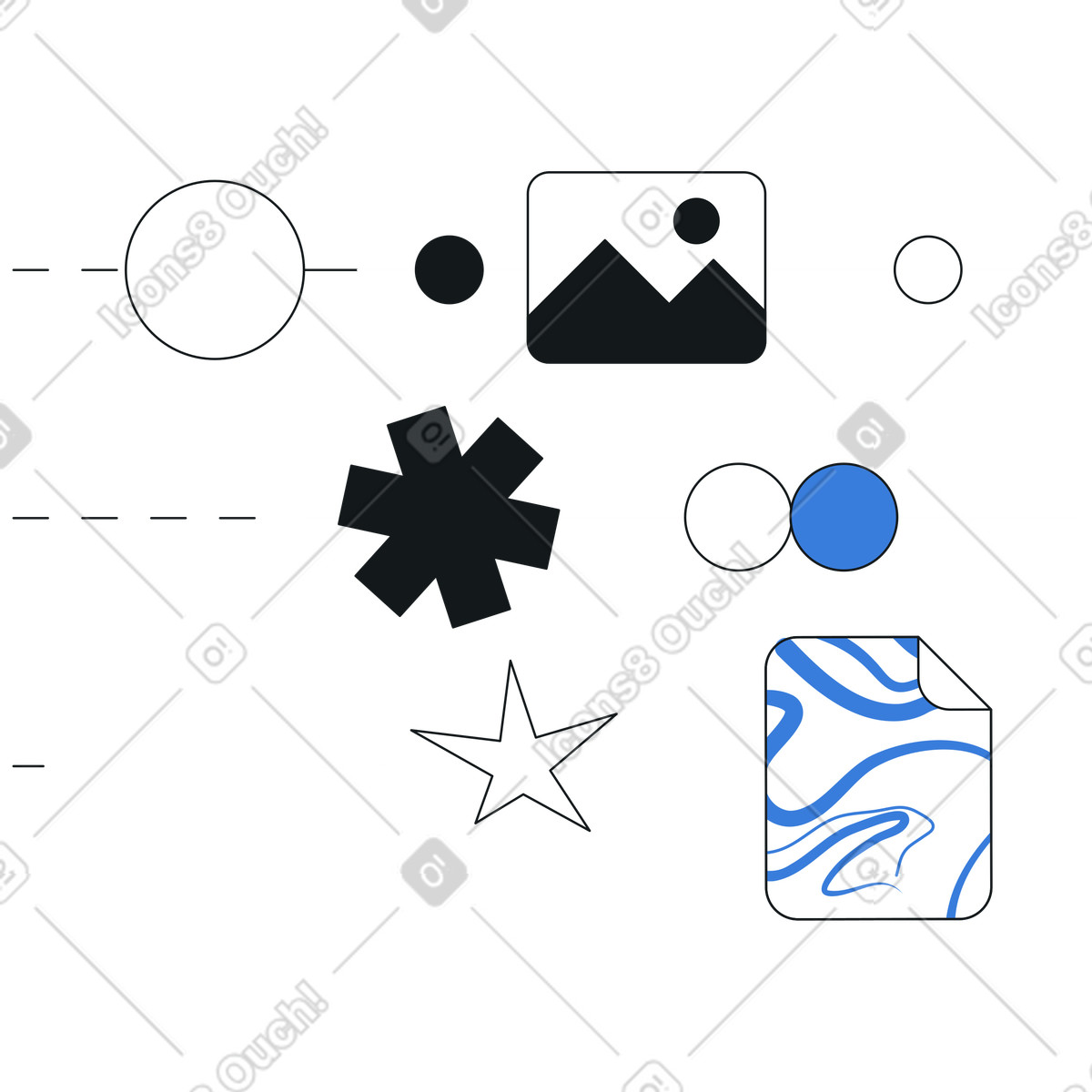 Data flow illustration in PNG, SVG
