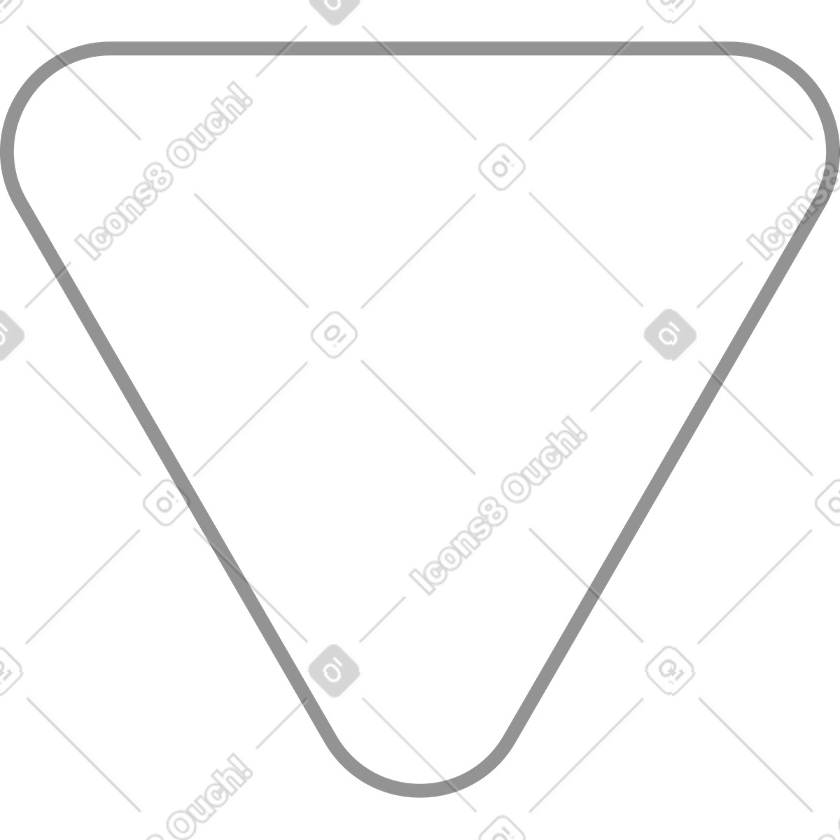 Triangolo lineare illustrazione in stile Concept scarica in PNG, SVG